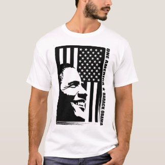 T-shirt Obama noir et blanc