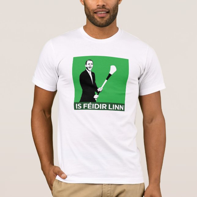 T-shirt O'Bama oui nous pouvons dans l'Irlandais ! (Devant)