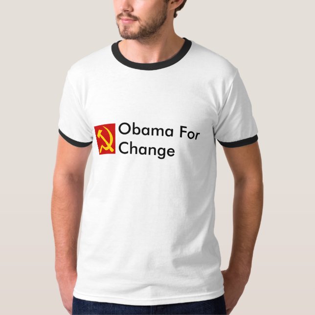 T-shirt Obama pour le changement (Devant)