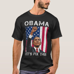 T-shirt Obama pour le président 2028 Drapeau américain Oba