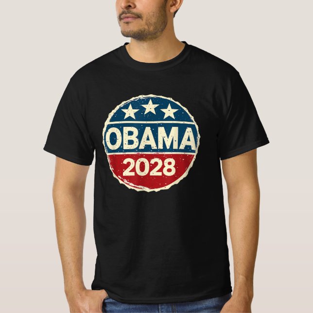 T-shirt Obama pour le président 2028 Obama 2028 (Devant)