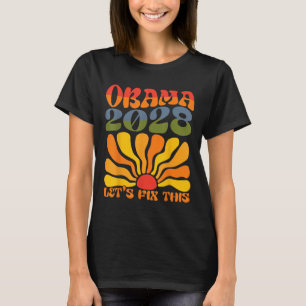T-shirt Obama pour le président 2028 Obama 2028 Flower Boh