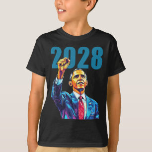 T-shirt Obama Pour Le Président 2028 Obama 48ème Président