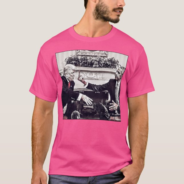 T-shirt Obama quitte Trump (Devant)