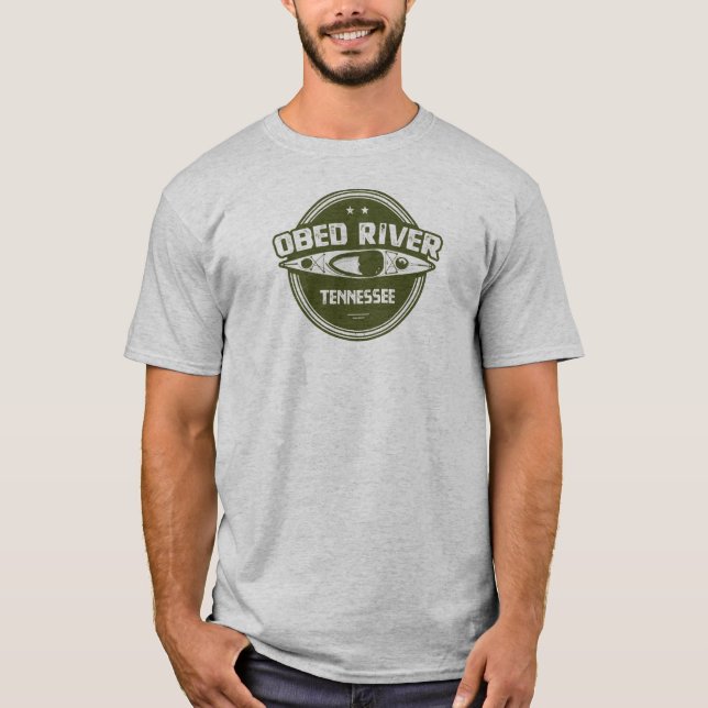 T-shirt Obed River Tennessee Kayaking (Devant)