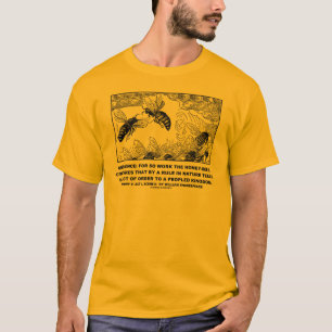 T-shirt Obedience Travail Miel Abeilles Henry V Shakespear