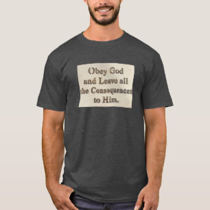 T-shirt Obéir à Dieu