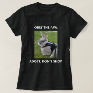 T-shirt Obéissez la pièce en t des femmes de patte