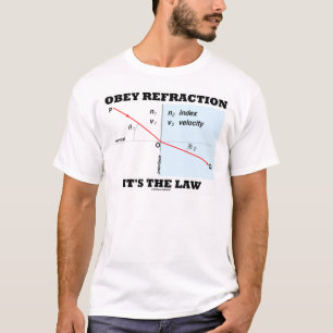 T-shirt Obéissez la réfraction que c'est la loi (la loi de