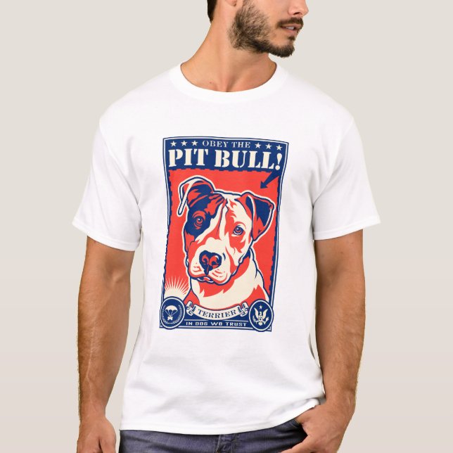 T-shirt Obey the Pit Bull ! (Devant)