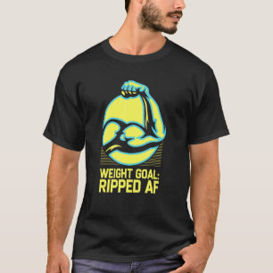 T-shirt Objectif de poids Exercice Humour Gym Motivational