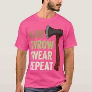 T-shirt Objectif Jeter Jouer Répéter Ax Jetant Lumberjack6