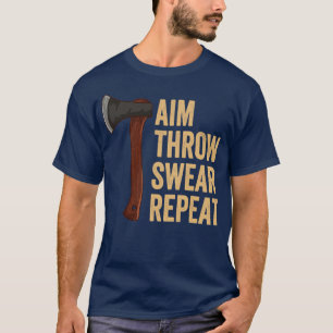 T-shirt Objectif Jeter Jouer Répéter Ax Jetant Lumberjack8