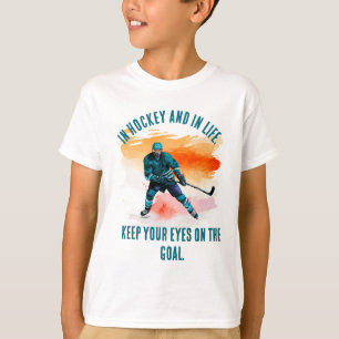 T-shirt Objectif orienté : Hockey & Vie