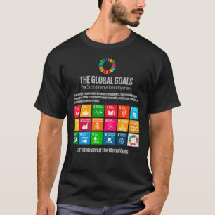 T-shirt Objectifs de développement durable des Nations Un