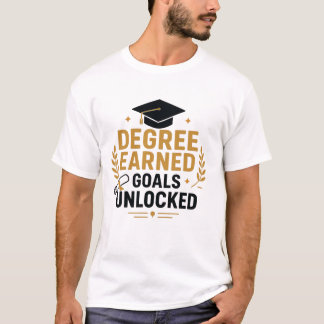 T-shirt Objectifs de diplôme obtenus Déblocage de la remis