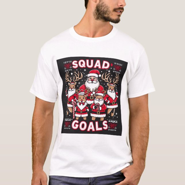 T-shirt Objectifs de la brigade père Noël (Devant)
