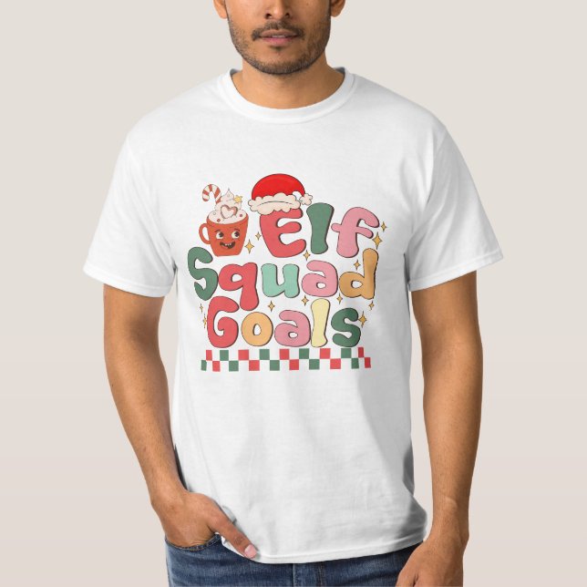 T-shirt Objectifs de l'équipe d'elfes (Devant)