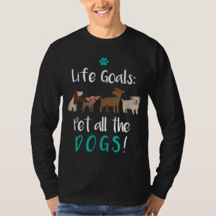 T-shirt Objectifs de vie Animaux tous chiens - Amoureux de