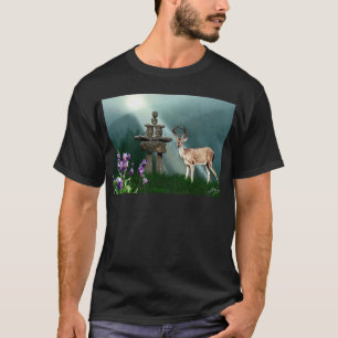 T-shirt Objet cadeau Wild Deer & Inukshuk Wilderness