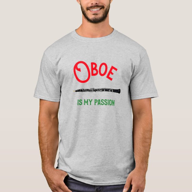 T-shirt Oboe Est Mon Citation De Passion Oboist Player (Devant)