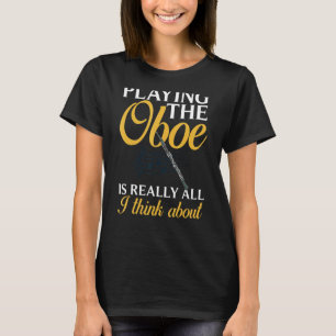 T-shirt Oboe Instrument Music Player Débutant Leçon Obois