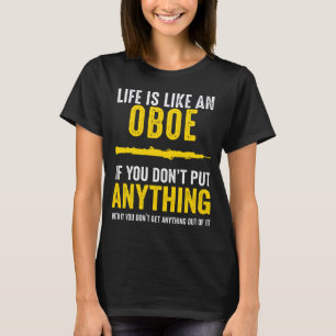 T-shirt Oboe Met Tout Dans La Musique Oboe Player Musicien