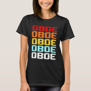 T-shirt Oboe Player Vintage Music Marching Band Oboist