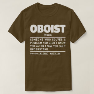 T-shirt Oboist Noun Définition Band Mèmes Oboe Player
