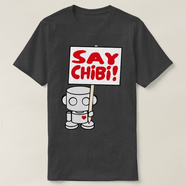 T-shirt OBOT Toy Robot Dit Chibi (Design devant)