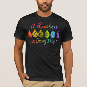 T-shirt Obscurité de chemise d'arc-en-ciel de fierté des