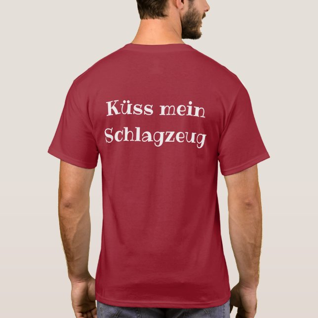 T-shirt Obscurité de chemise de Schlagzeug de mein de DMV (Dos)