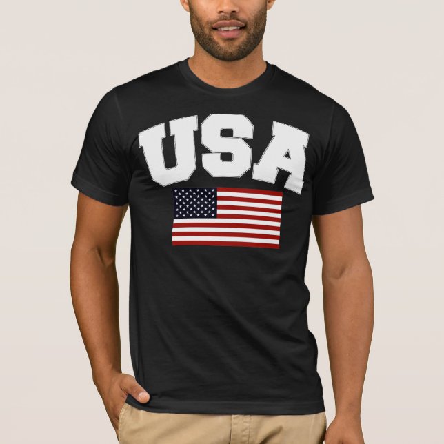 T-shirt Obscurité de chemise des Etats-Unis (Devant)