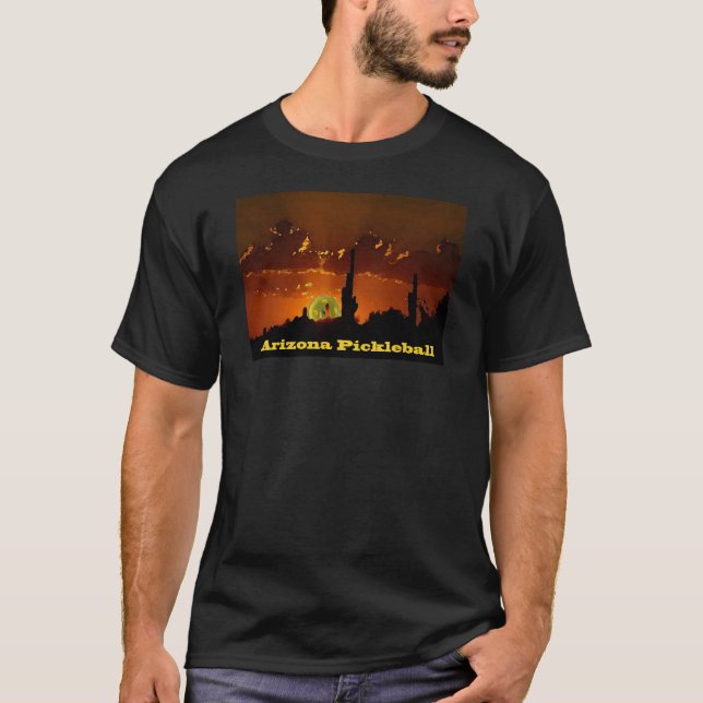 T-shirt Obscurité de l'Arizona Pickleball (Devant)