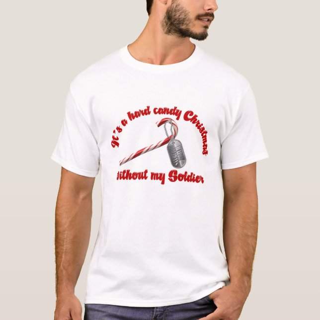 T-shirt Obscurité de Noël de bonbon dur (Devant)