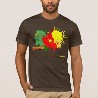 T-shirt Obscurité d'éclaboussure du Cameroun
