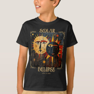 T-shirt Obscurité Mon Vieux Ami Chat Solaire Éclipse Avril