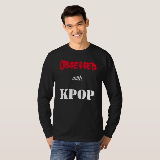 T-shirt Obsédée par KPOP (Devant entier)