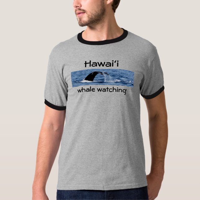 T-shirt Observation de baleine d'Hawaï (Devant)