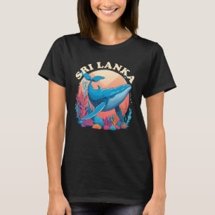 T-shirt Observation de baleines bleues au Sri Lanka