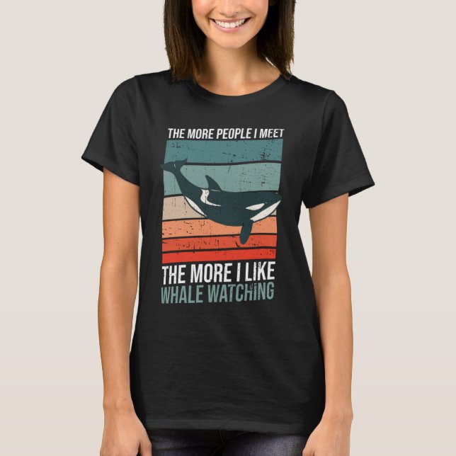 T-shirt Observation Des Baleines Et Baleines Mammifères Ma (Devant)