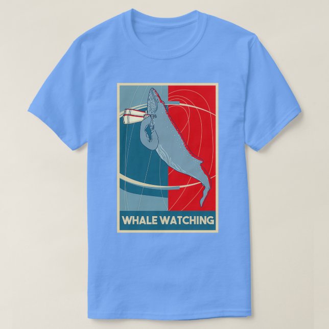 T-shirt Observation des baleines Observation des baleines  (Design devant)
