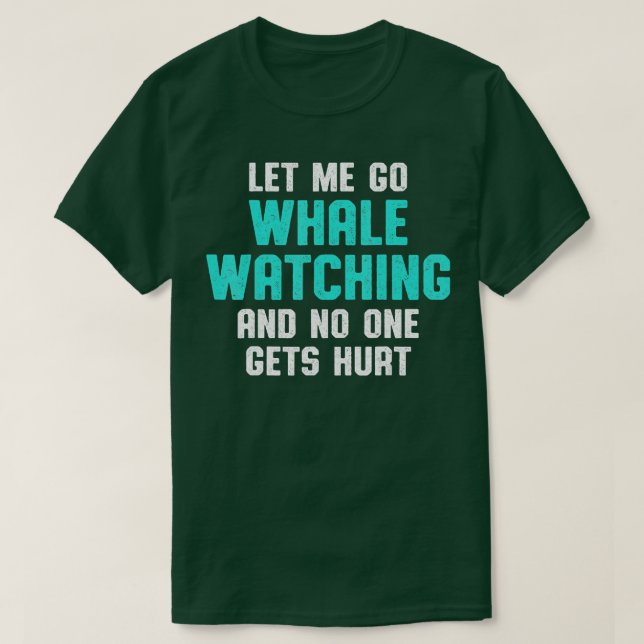 T-shirt Observation des baleines Sauvez le Jour des terres (Design devant)