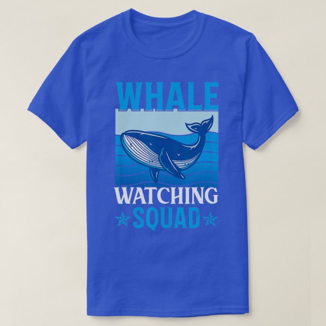 T-shirt Observation des baleines Squad Whale Lover 2 (Design devant)