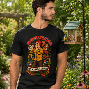T-shirt Observation des oiseaux 10% Oiseaux 90% Crier aprè