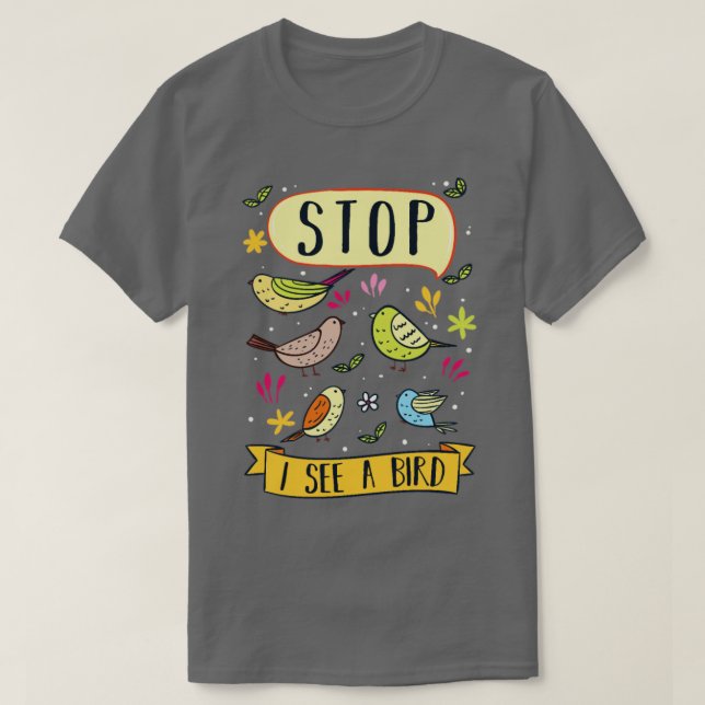 T-shirt Observation des oiseaux 8 (Design devant)