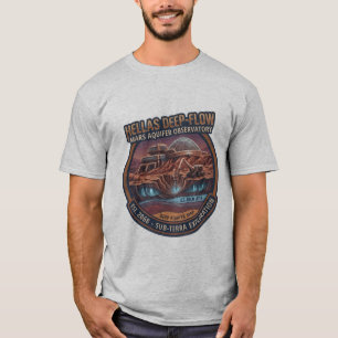 T-shirt Observatoire de l'aquifère martien Hellas Deep-Flo