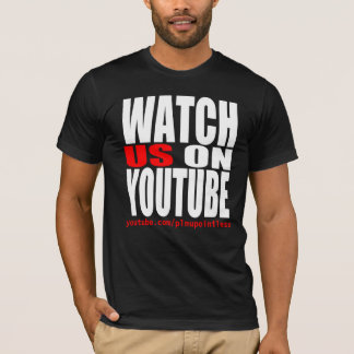 T-shirt Observez-nous sur YouTube (moderne)