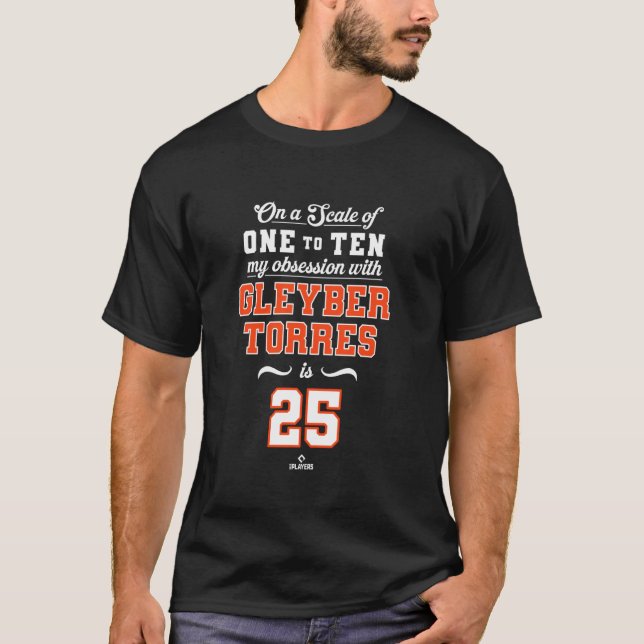 T-shirt Obsession Gleyber Torres 25 Detroit MLBPA (Devant)