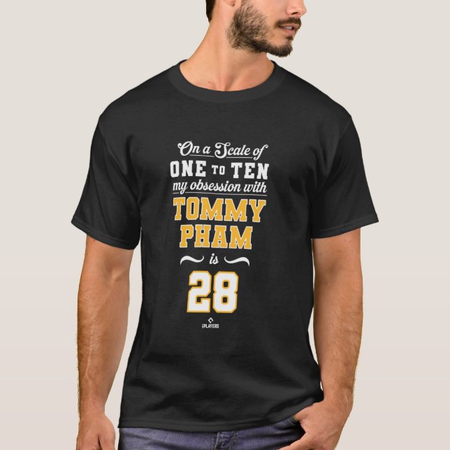 T-shirt Obsession Tommy Pham 28 Pittsburgh MLBPA (Devant)